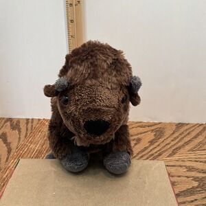Wild Republic Bison Buffalo Plush Stuffed Animal Toy 9" Western Kid Room Decor